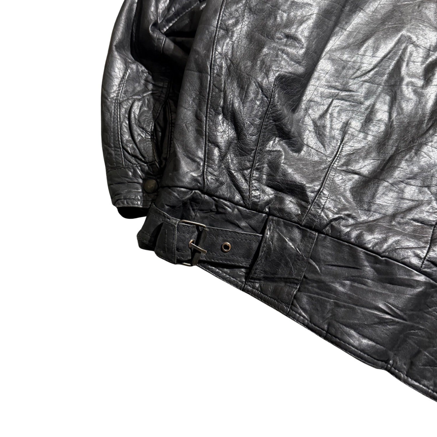 VINTAGE BLACK LEATHER JACKET