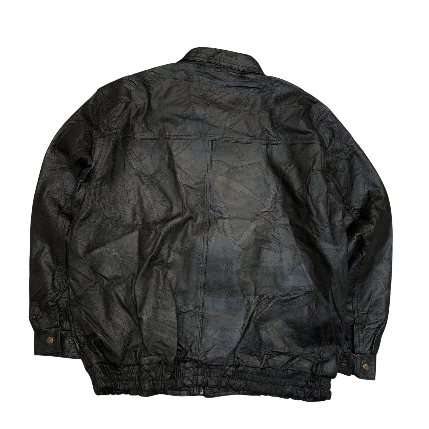 BLACK STICH PATTERN JACKET