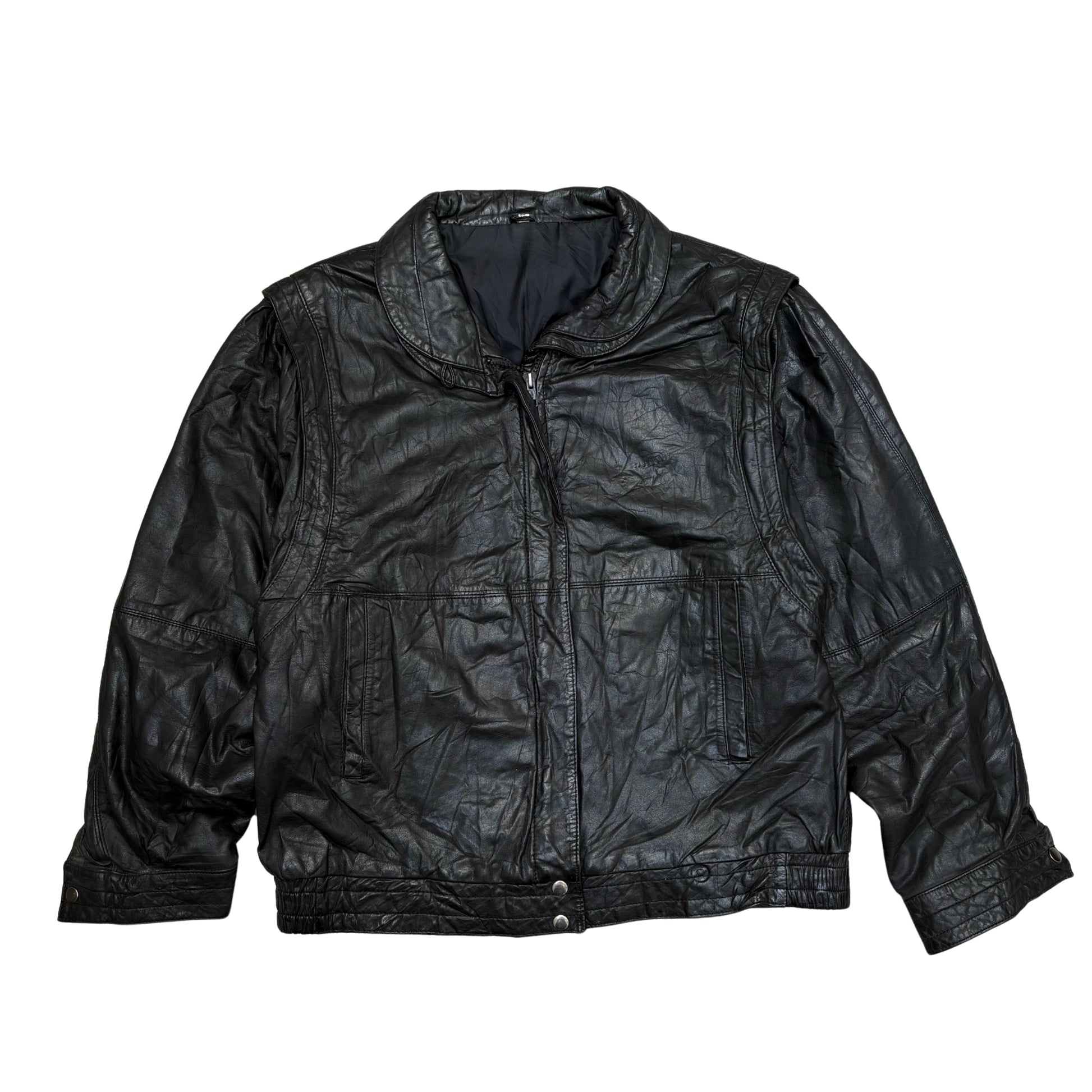 BLACK LEATHER JACKET