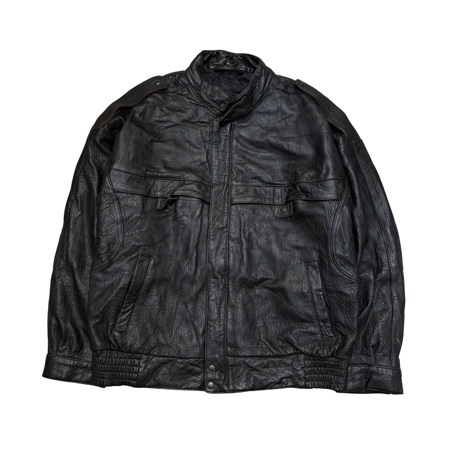 BLACK LEATHER JACKET