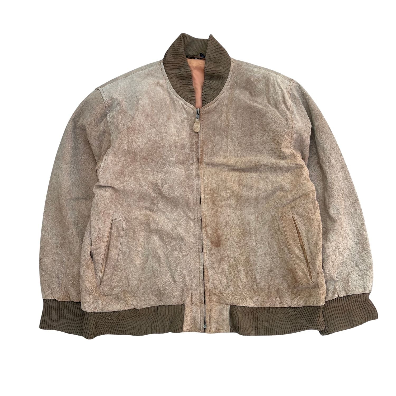 SUEDE LEATHER JACKET – 3IFTS Thrift India