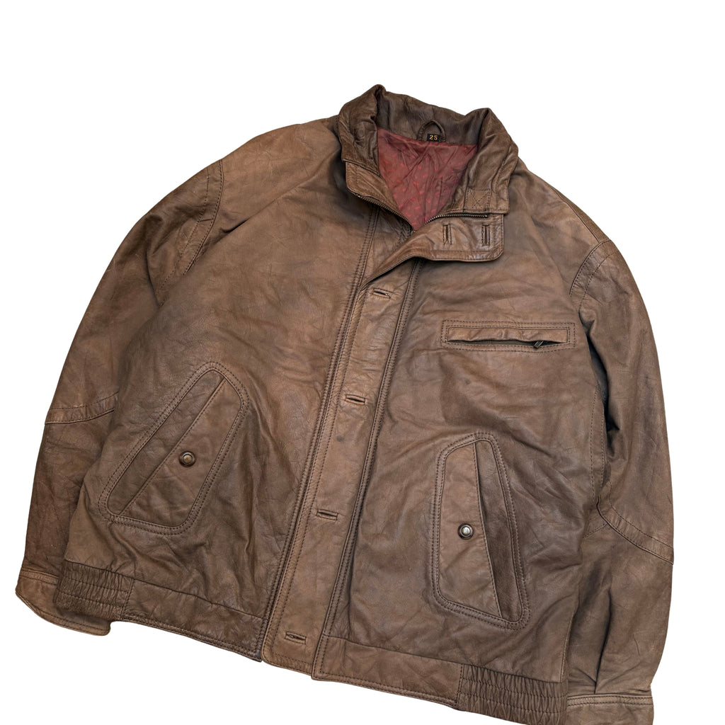 BROWN LEATHER JACKET