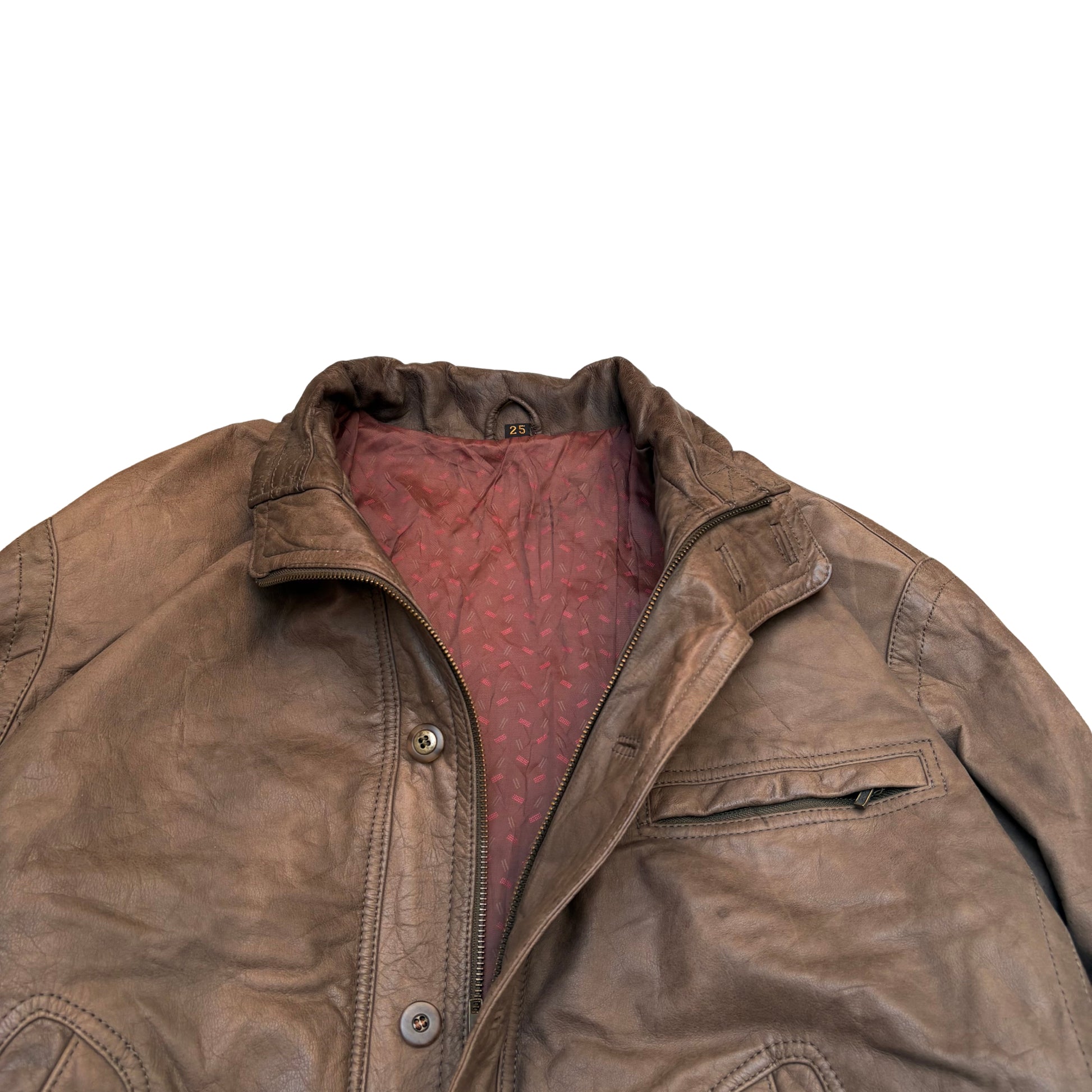 BROWN LEATHER JACKET