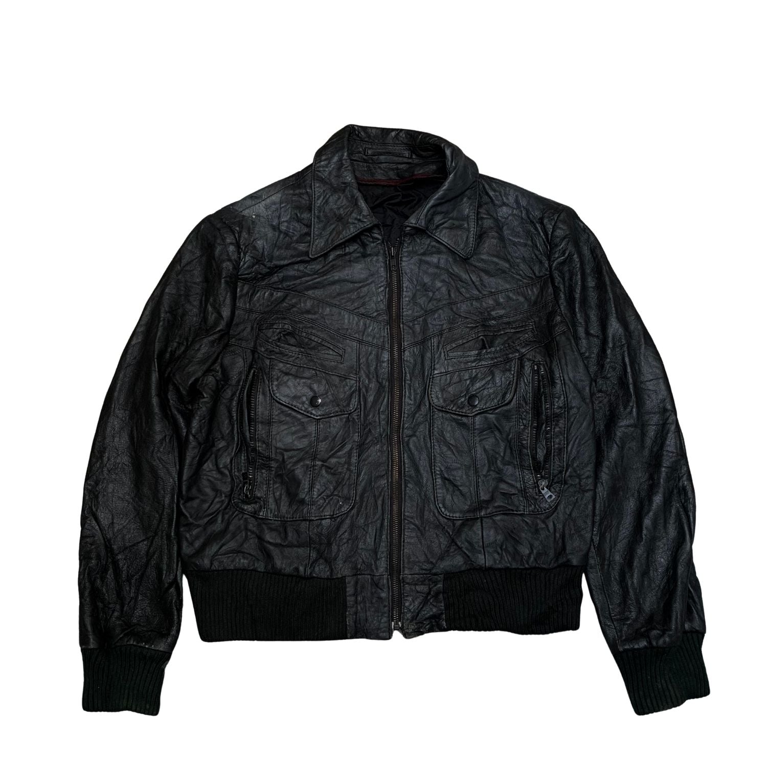 BLACK LEATHER JACKET